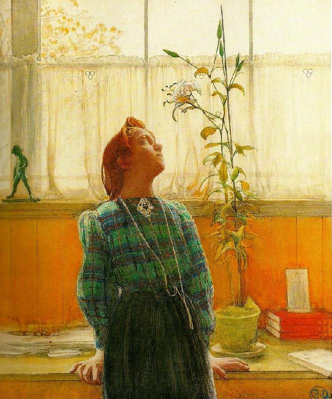 Carl Larsson lisbeth och liljan France oil painting art